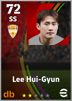 Lee Hui-Gyun — SS, OVR 72, MAX 72