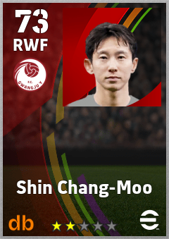 Shin Chang-Moo — RWF, OVR 73, MAX 73
