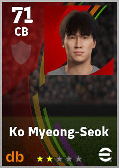 Ko Myeong-Seok eFootball player card