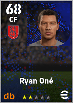 Ryan Oné — CF, OVR 68, MAX 68