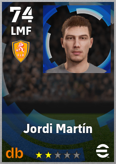 Jordi Martín — LMF, OVR 74, MAX 74