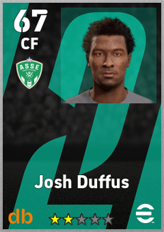 Josh Duffus — CF, OVR 67, MAX 67