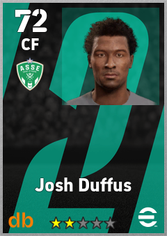 Josh Duffus — CF, OVR 72, MAX 72