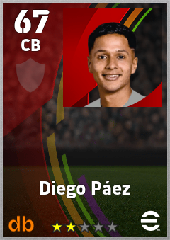 Diego Páez eFootball player card