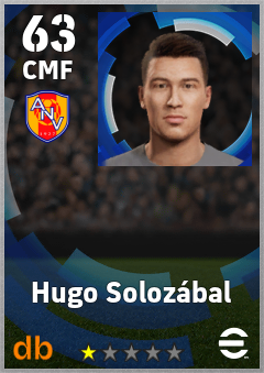Hugo Solozábal — CMF, OVR 63, MAX 63