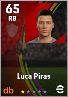 Luca Piras eFootball player card