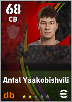 Antal Yaakobishvili — CB, OVR 68, MAX 68