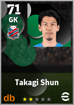 Takagi Shun — GK, OVR 71, MAX 71