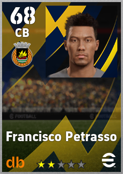 Francisco Petrasso — CB, OVR 68, MAX 68