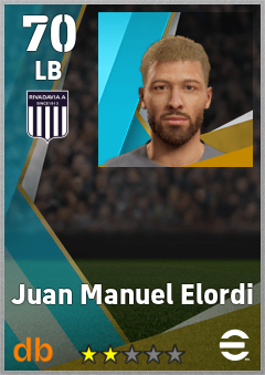 Juan Manuel Elordi — LB, OVR 70, MAX 70