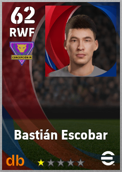 Bastián Escobar — RWF, OVR 62, MAX 62
