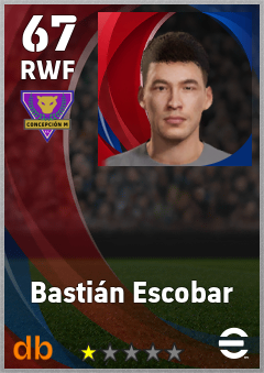 Bastián Escobar — RWF, OVR 67, MAX 67