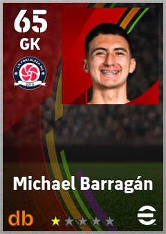 Michael Barragán — GK, OVR 65, MAX 65