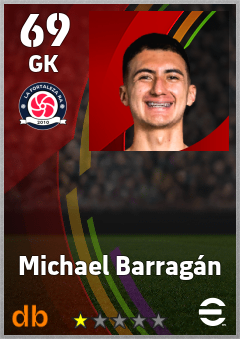 Michael Barragán — GK, OVR 69, MAX 69