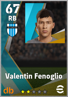 Valentin Fenoglio — RB, OVR 67, MAX 67