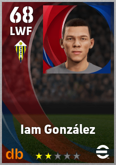 Iam González — LWF, OVR 68, MAX 68