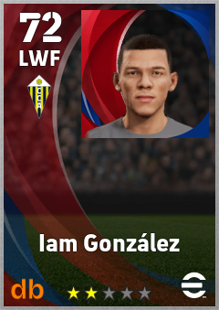 Iam González — LWF, OVR 72, MAX 72