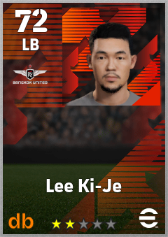 Lee Ki-Je — LB, OVR 72, MAX 72