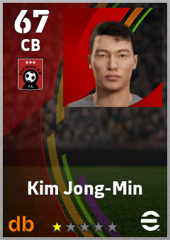 Kim Jong-Min — CB, OVR 67, MAX 67