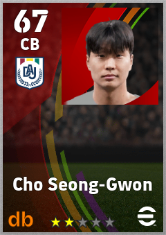 Cho Seong-Gwon eFootball player card