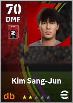 Kim Sang-Jun — DMF, OVR 70, MAX 70