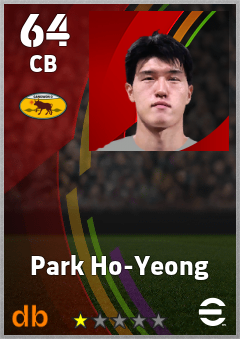 Park Ho-Yeong — CB, OVR 64, MAX 64
