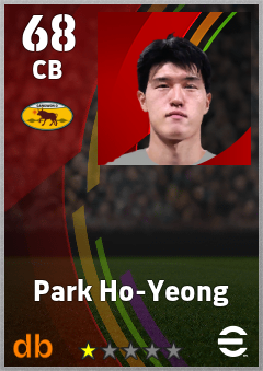 Park Ho-Yeong — CB, OVR 68, MAX 68