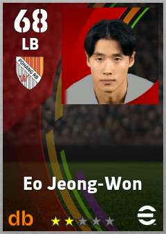 Eo Jeong-Won eFootball player card