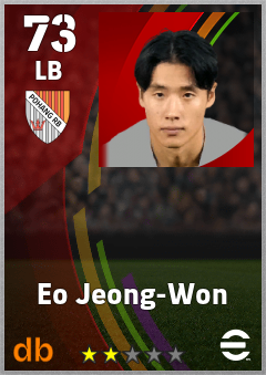 Eo Jeong-Won — LB, OVR 73, MAX 73