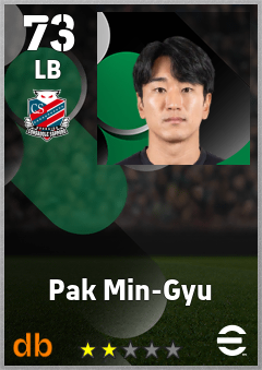 Pak Min-Gyu — LB, OVR 73, MAX 73