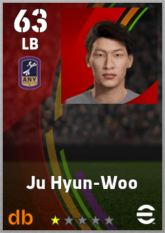 Ju Hyun-Woo — LB, OVR 63, MAX 63