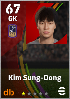 Kim Sung-Dong — GK, OVR 67, MAX 67