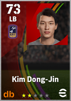 Kim Dong-Jin — LB, OVR 73, MAX 73