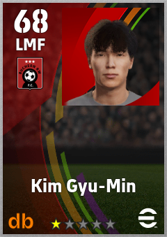 Kim Gyu-Min — LMF, OVR 68, MAX 68