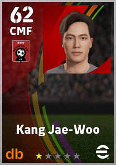 Kang Jae-Woo — CMF, OVR 62, MAX 62