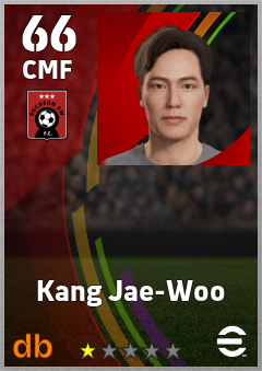 Kang Jae-Woo — CMF, OVR 66, MAX 66