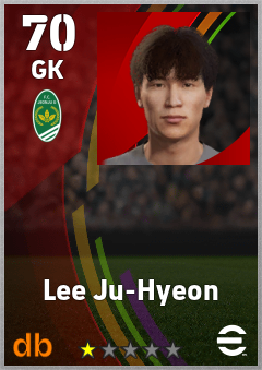 Lee Ju-Hyeon — GK, OVR 70, MAX 70