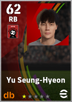 Yu Seung-Hyeon — RB, OVR 62, MAX 62