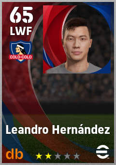 Leandro Hernández — LWF, OVR 65, MAX 65