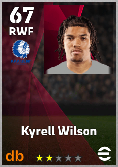 Kyrell Wilson — RWF, OVR 67, MAX 67