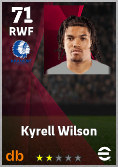Kyrell Wilson eFootball player card