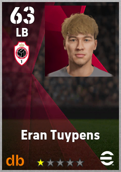 Eran Tuypens — LB, OVR 63, MAX 63