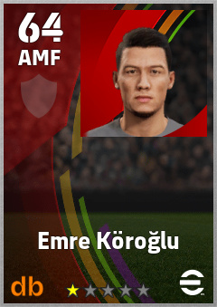 Emre Köroğlu — AMF, OVR 64, MAX 64