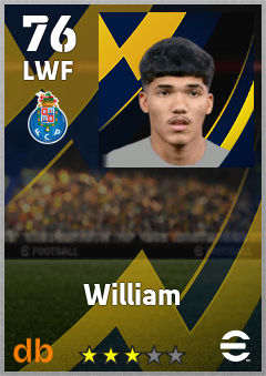 William — LWF, OVR 76, MAX 76