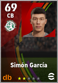 Simón García — CB, OVR 69, MAX 69
