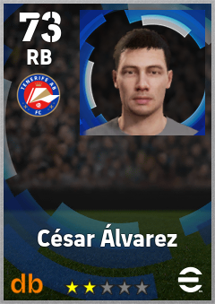 César Álvarez eFootball player card