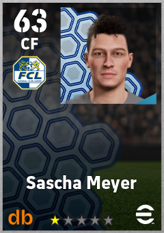 Sascha Meyer — CF, OVR 63, MAX 63