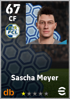 Sascha Meyer — CF, OVR 67, MAX 67