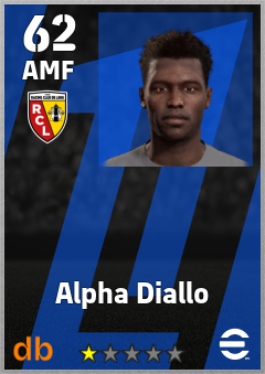 Alpha Diallo — AMF, OVR 62, MAX 62