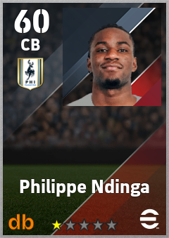 Philippe Ndinga — CB, OVR 60, MAX 60